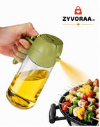 Spray Master 2-in-1 Oil Sprayer & Dispenser Bottle | Leakproof Kitchen Oil Spray Bottle (470ml)